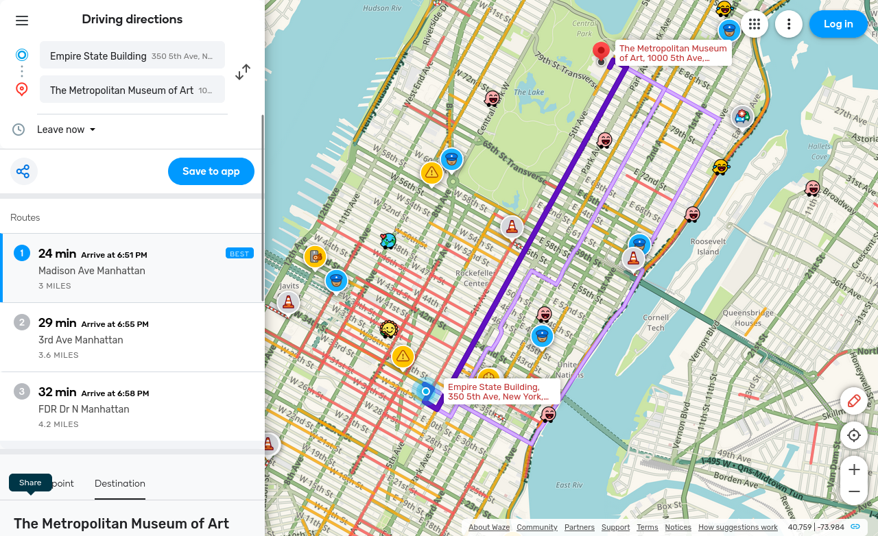 Waze Directions